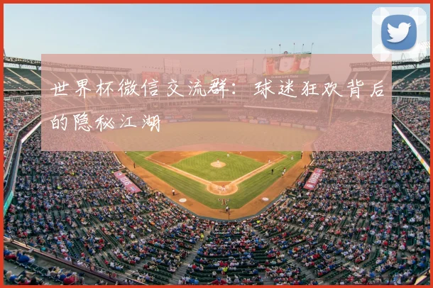 世界杯微信交流群：球迷狂欢背后的隐秘江湖